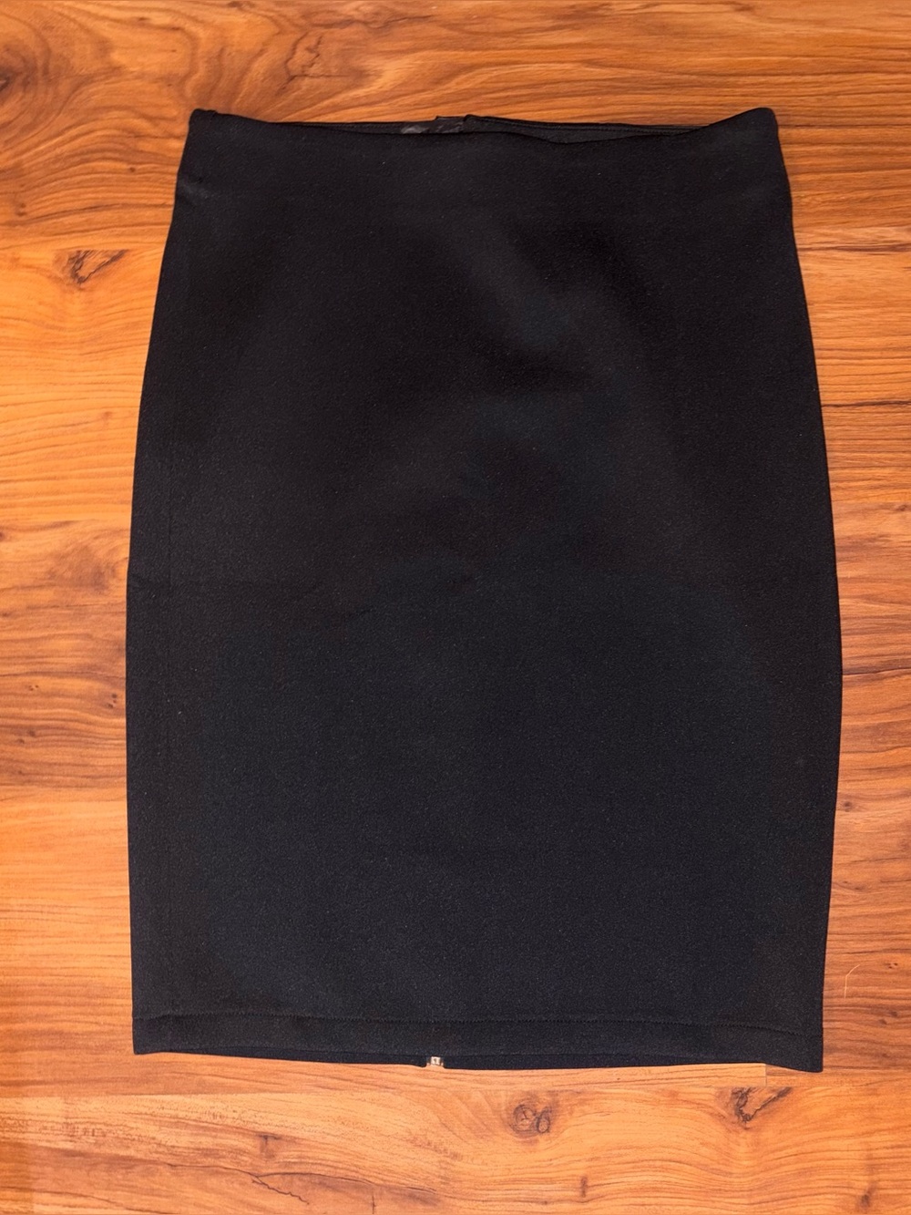 Catherine Malandrino Black Pencil Skirt with Gold Zip